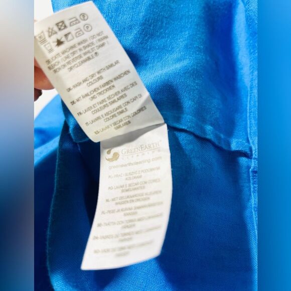 Boden linen shirt Long Sleeve Beach Resort Wear Summer Women’s 12R - Picture 9 of 9